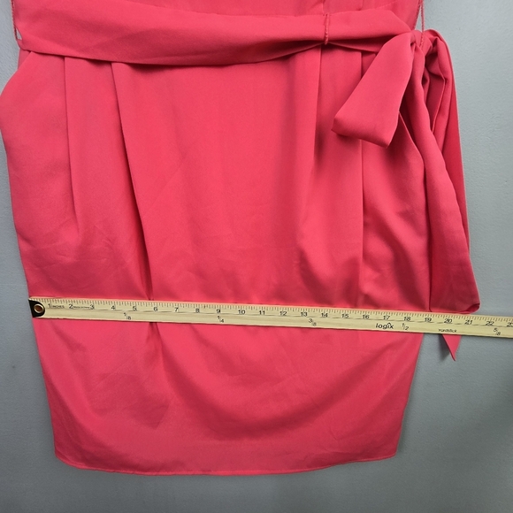 ELIZA J Sleeve Sash Belt Dress Pink Womens‎ Size 4 Cocktail Special Occasion - Picture 12 of 14